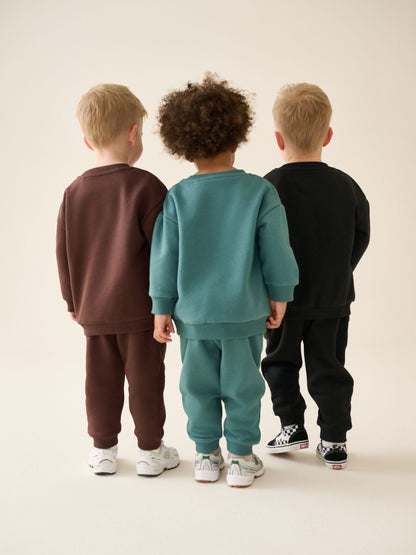 Green/Blue Sweat Top & Joggers Set 6 Piece (3mths-7yrs) image 2