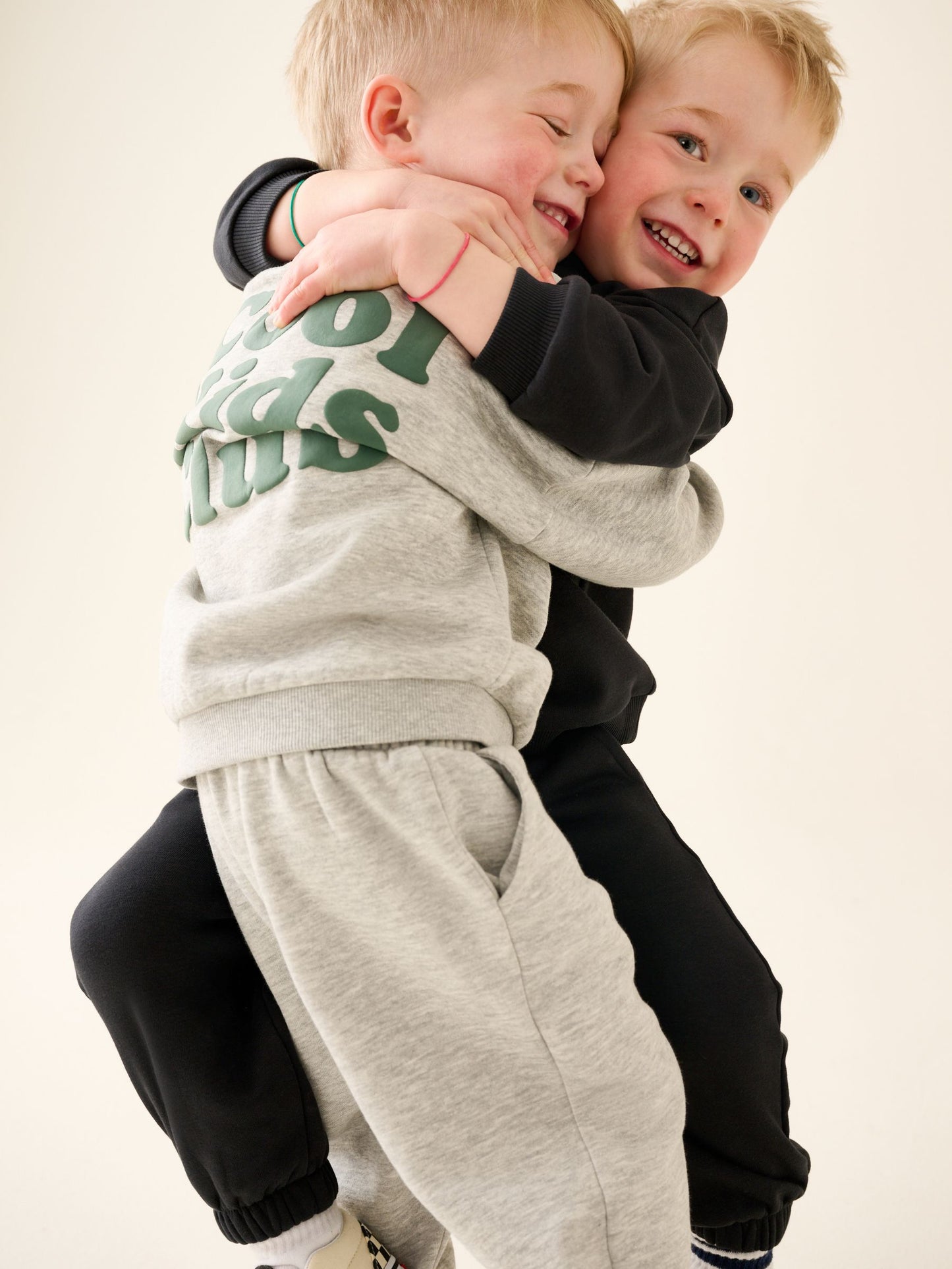 Grey Semi Plain Crew Jogger Set 4 Piece (3mths-7yrs) image 4
