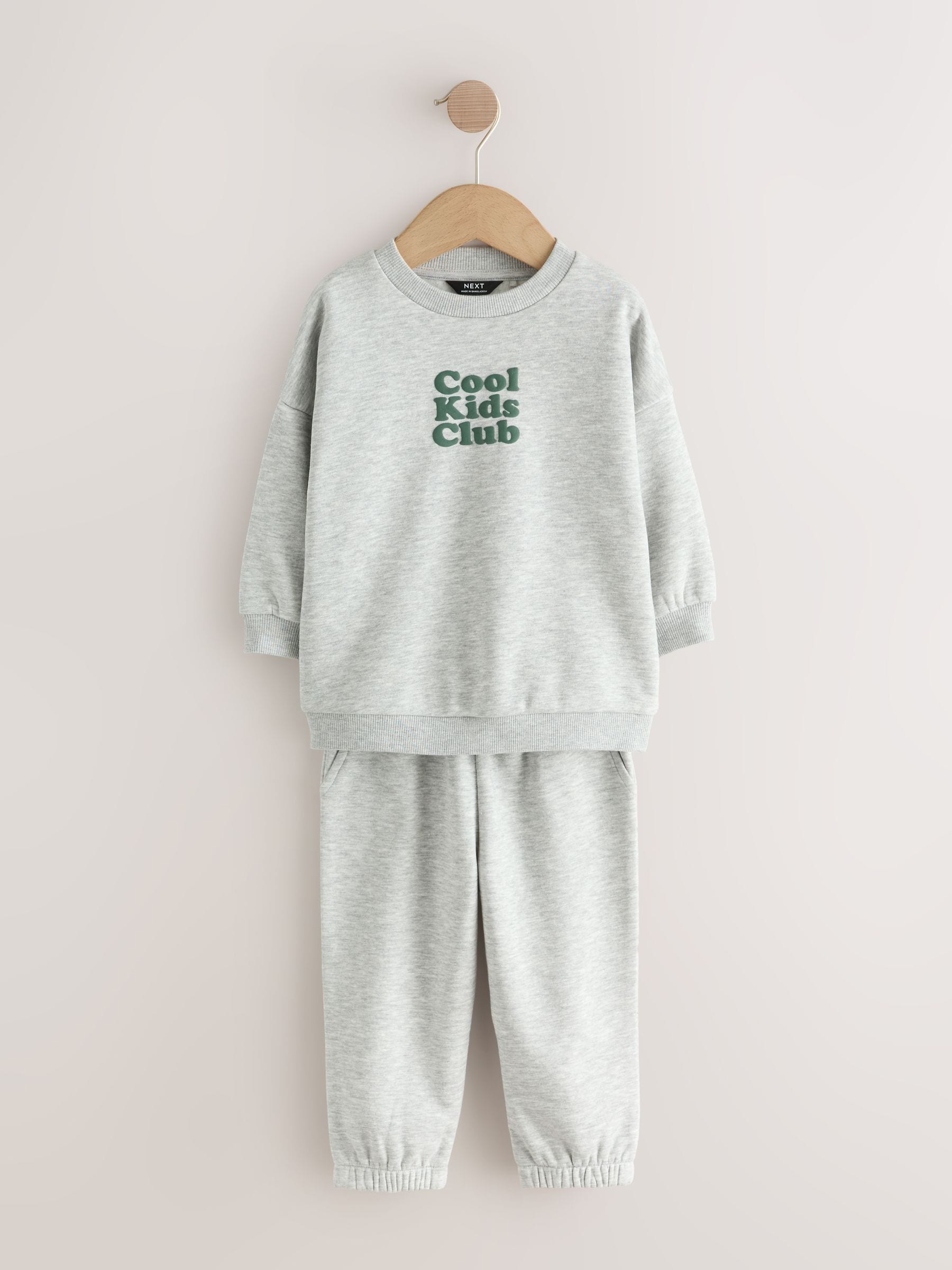 Dsiney Kidz - Grey Back Print Crew Neck Joggers Set 4 Piece (3mths-7yrs) image 5