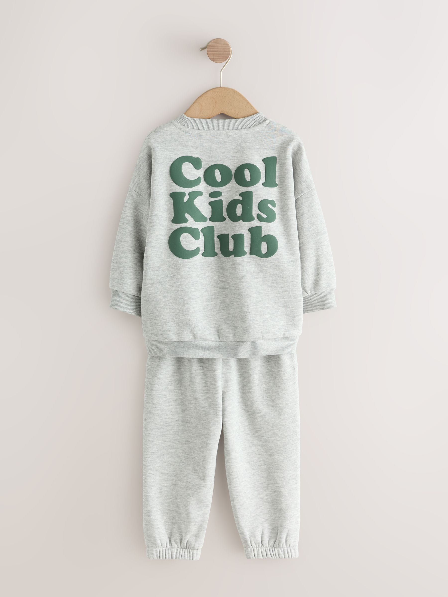 Dsiney Kidz - Grey Back Print Crew Neck Joggers Set 4 Piece (3mths-7yrs) image 7