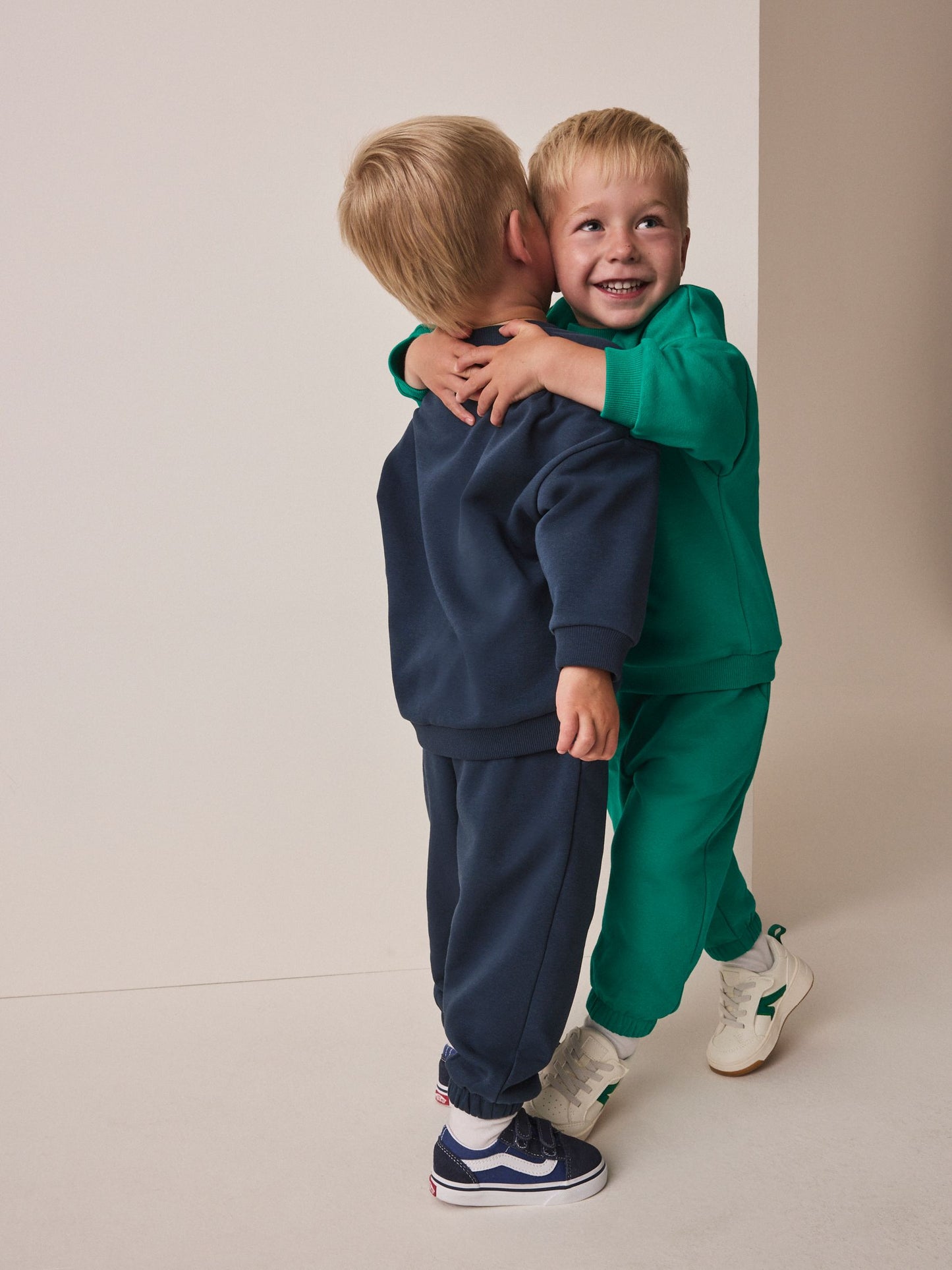 Dsiney Kidz - Green/Navy Back Print Crew Neck Joggers Set 4 Piece (3mths-7yrs) image 3