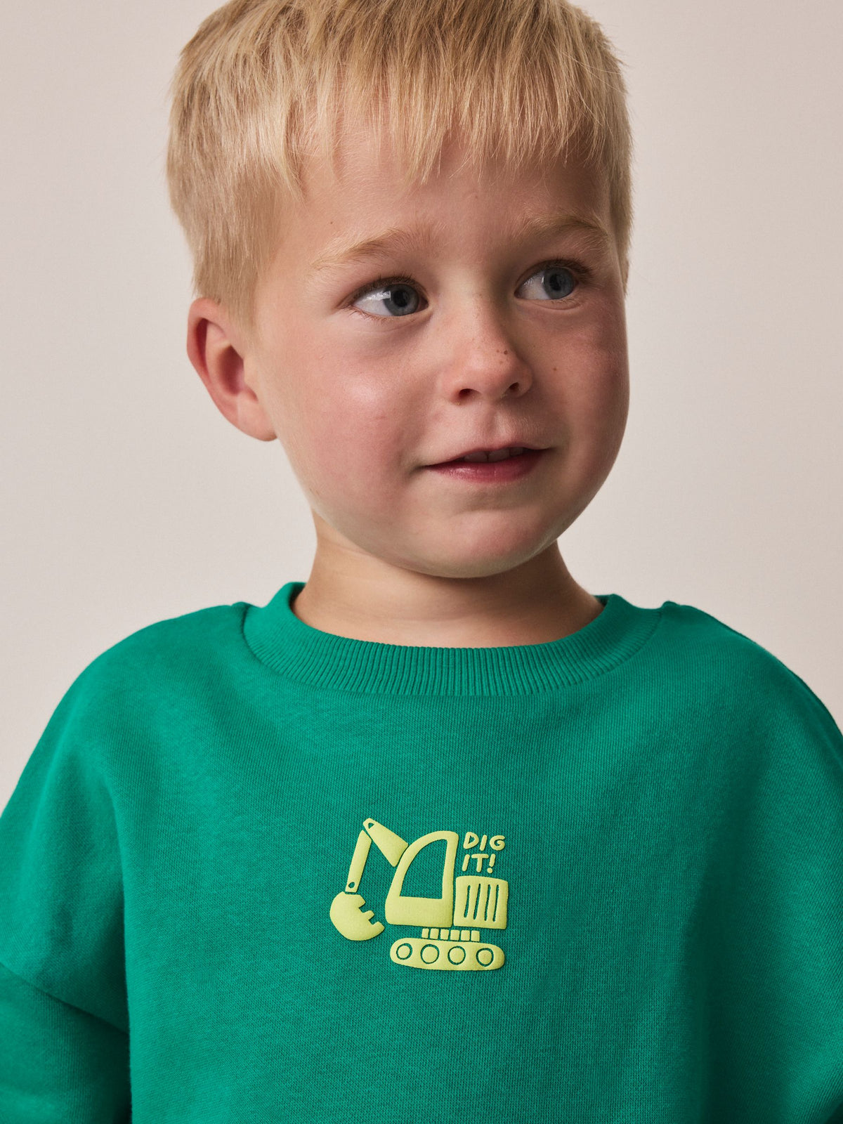 Dsiney Kidz - Green/Navy 2 Pack Printed Crew Neck Sweat Top & Joggers Set (3mths-7yrs) image 4