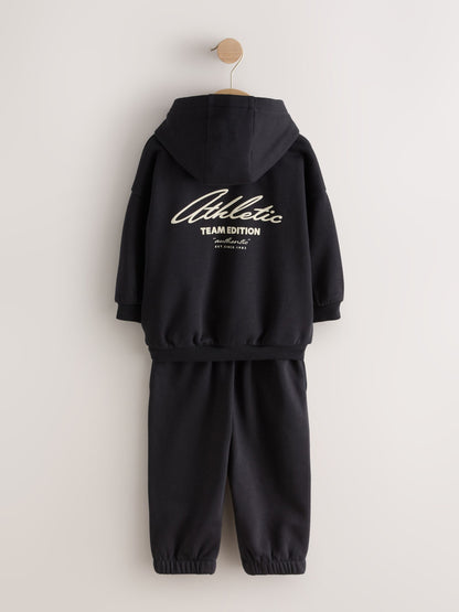 Green/Black Hoody Sweat Top and Jogger Set 4  Peice (3mths-7yrs) image 9