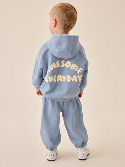 Dsiney Kidz - Blue Back Print Hoodie and Joggers Set (3mths-7yrs) image 1