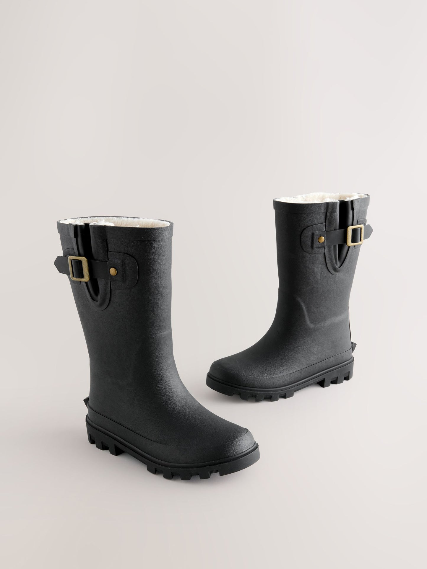 Black Standard Fit (F) Buckle Wellies image 1