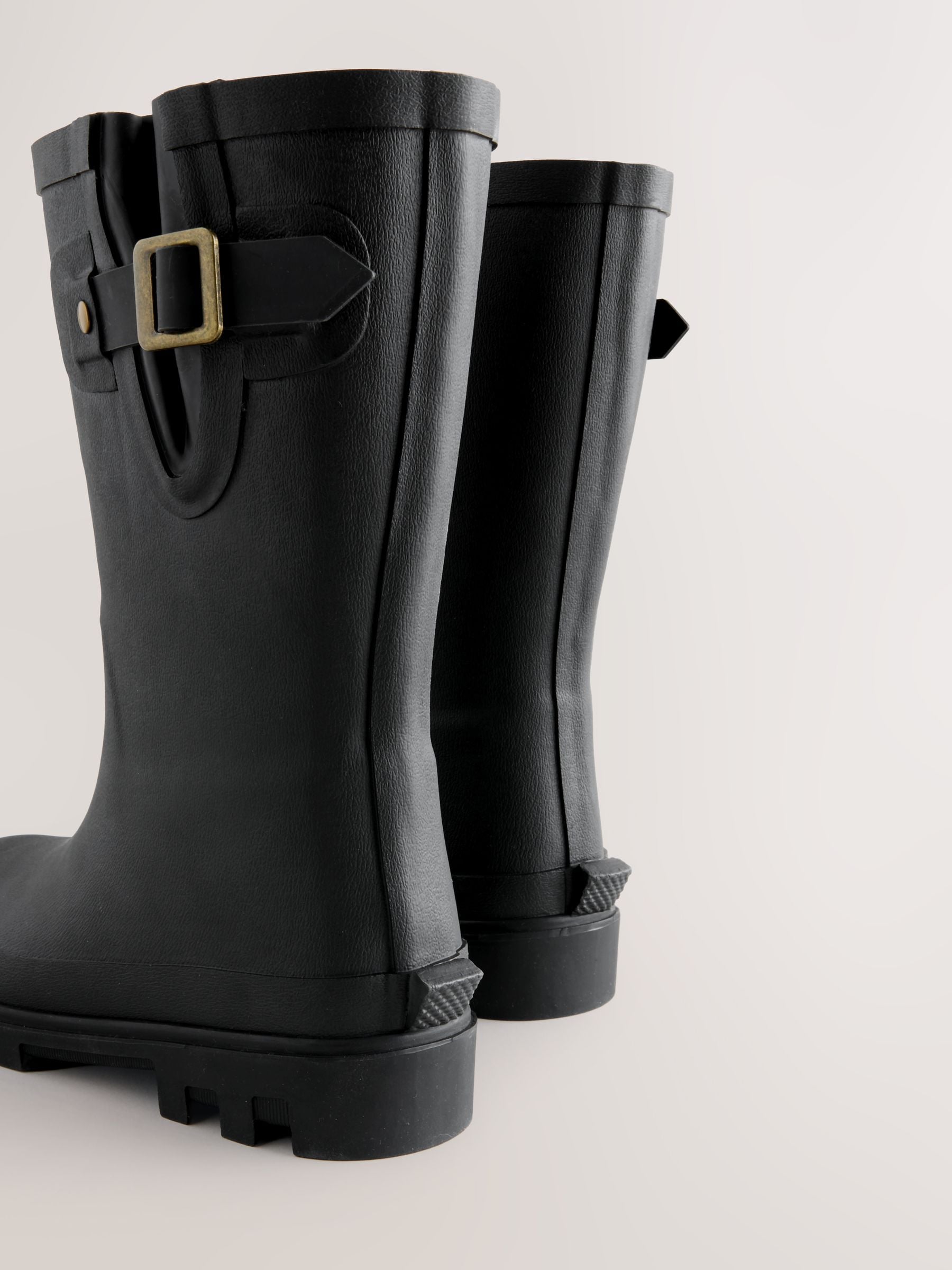 Black Standard Fit (F) Buckle Wellies image 3