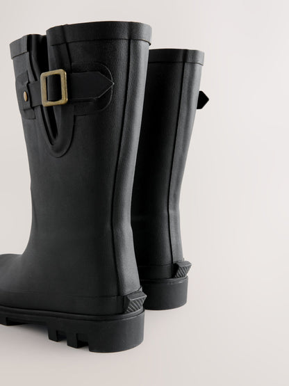 Black Standard Fit (F) Buckle Wellies image 3