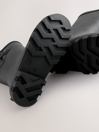 Black Standard Fit (F) Buckle Wellies image 5