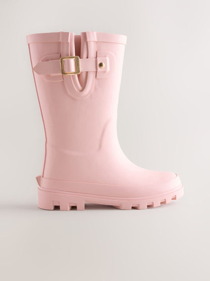 Pink Standard Fit (F) Buckle Wellies image 2