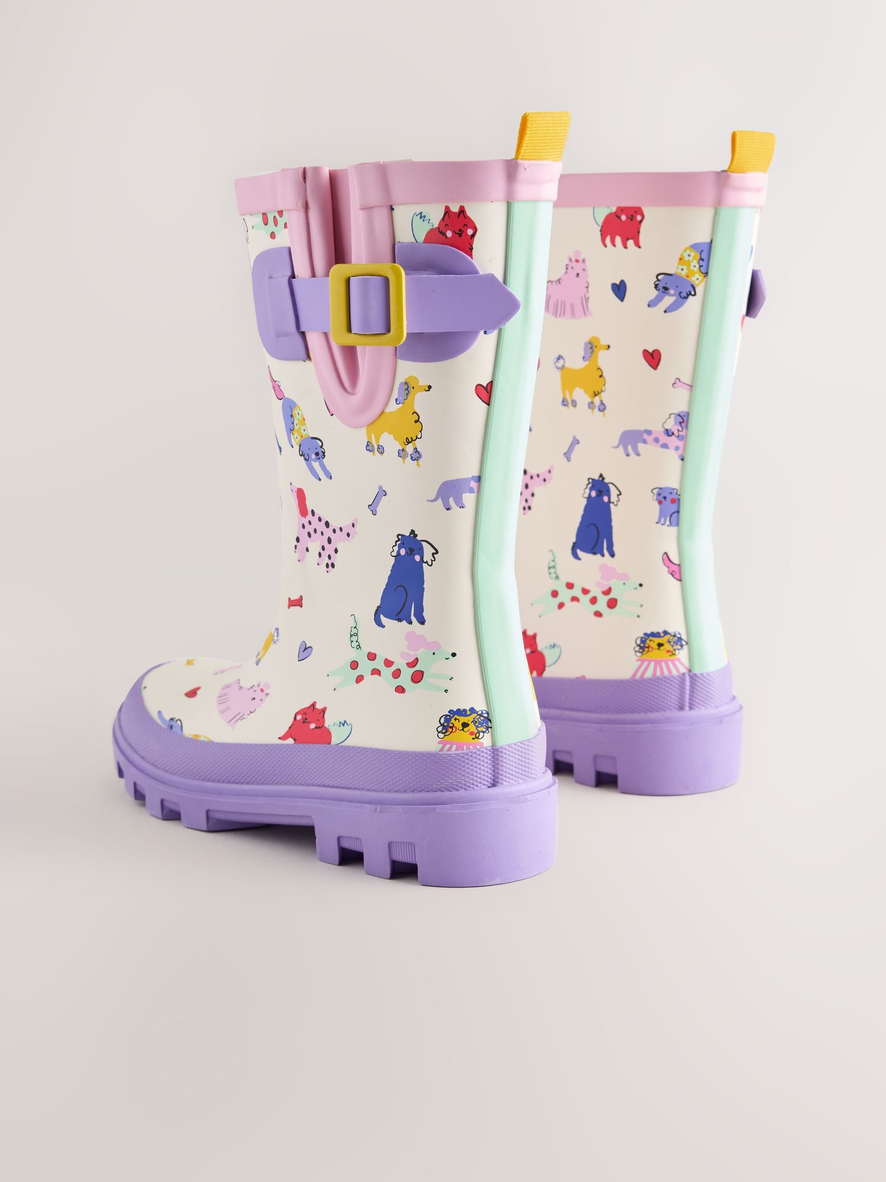 Dog Printed Standard Fit (F) Buckle Wellies image 3