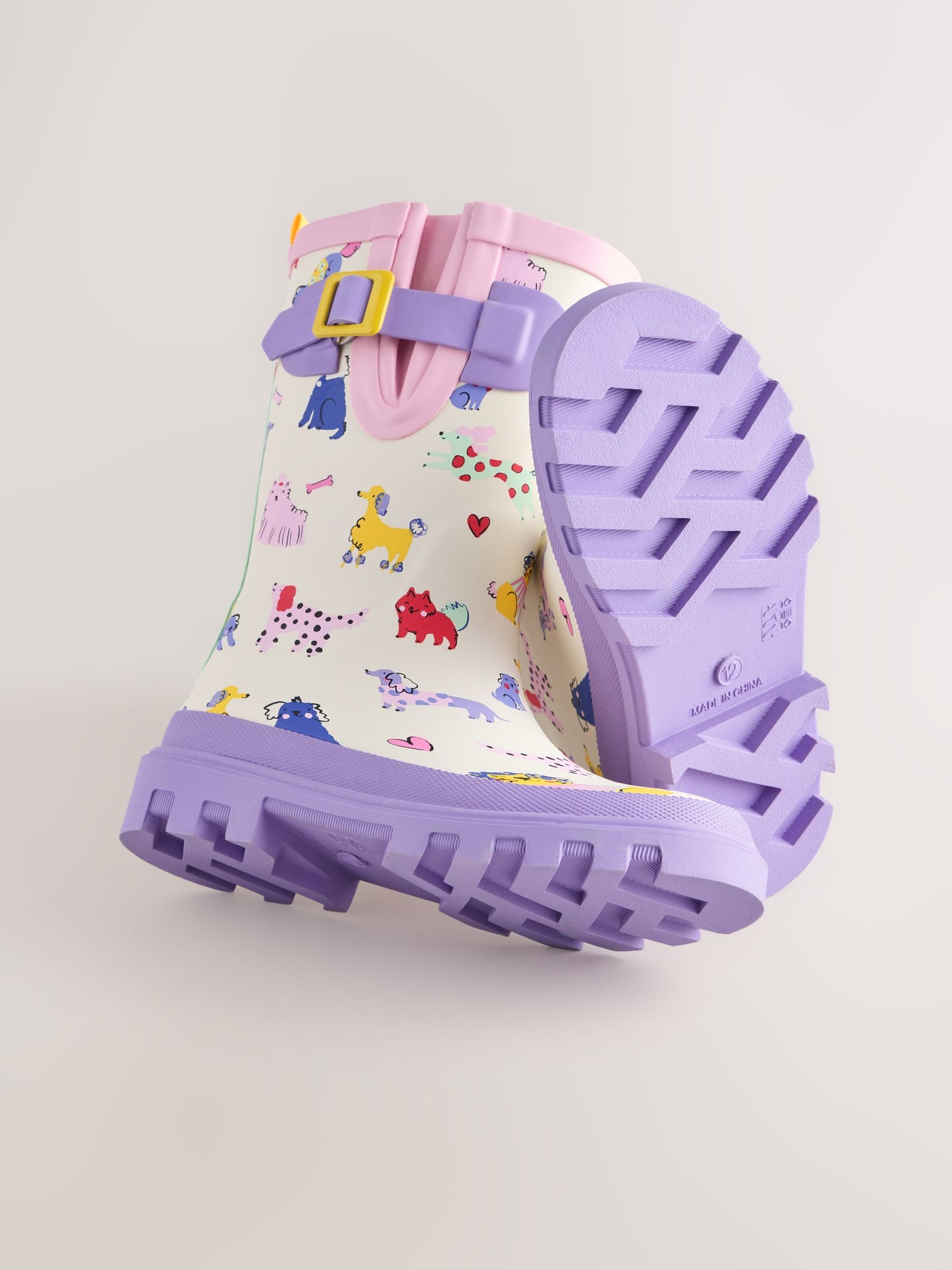 Dog Printed Standard Fit (F) Buckle Wellies image 4