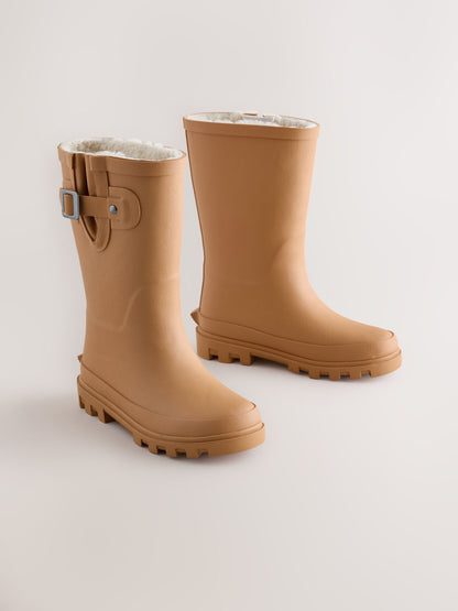 Tan Brown Standard Fit (F) Buckle Wellies image 1