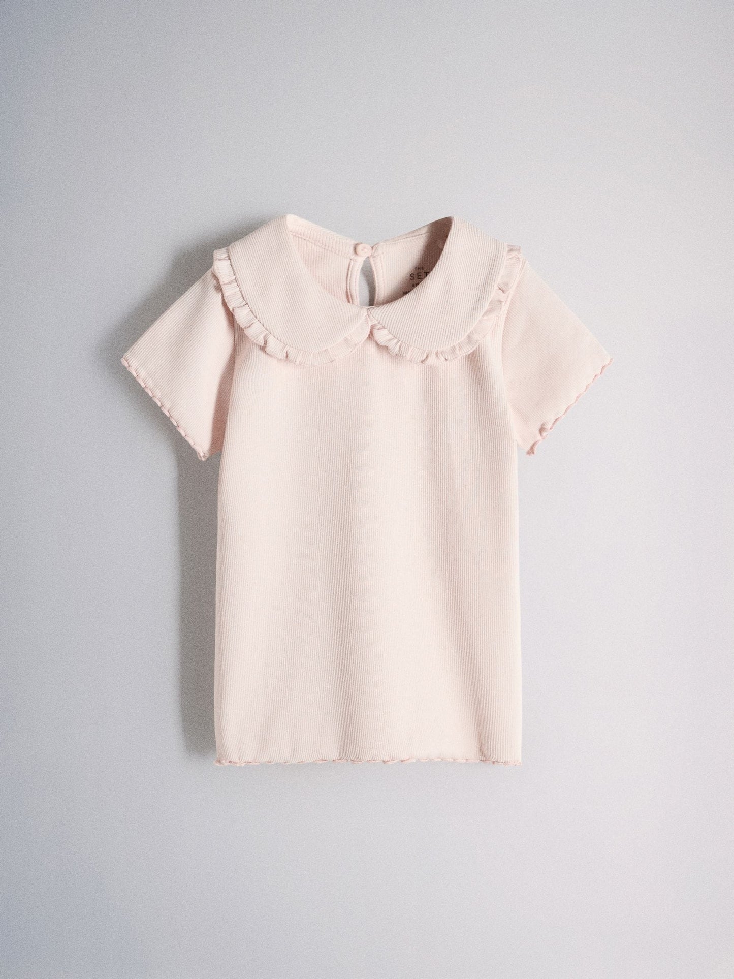 Dsiney Kidz - The Set 4 Pack Short Sleeve Rib Jersey Collared Tops Pink/Grey/Beige/White image 4