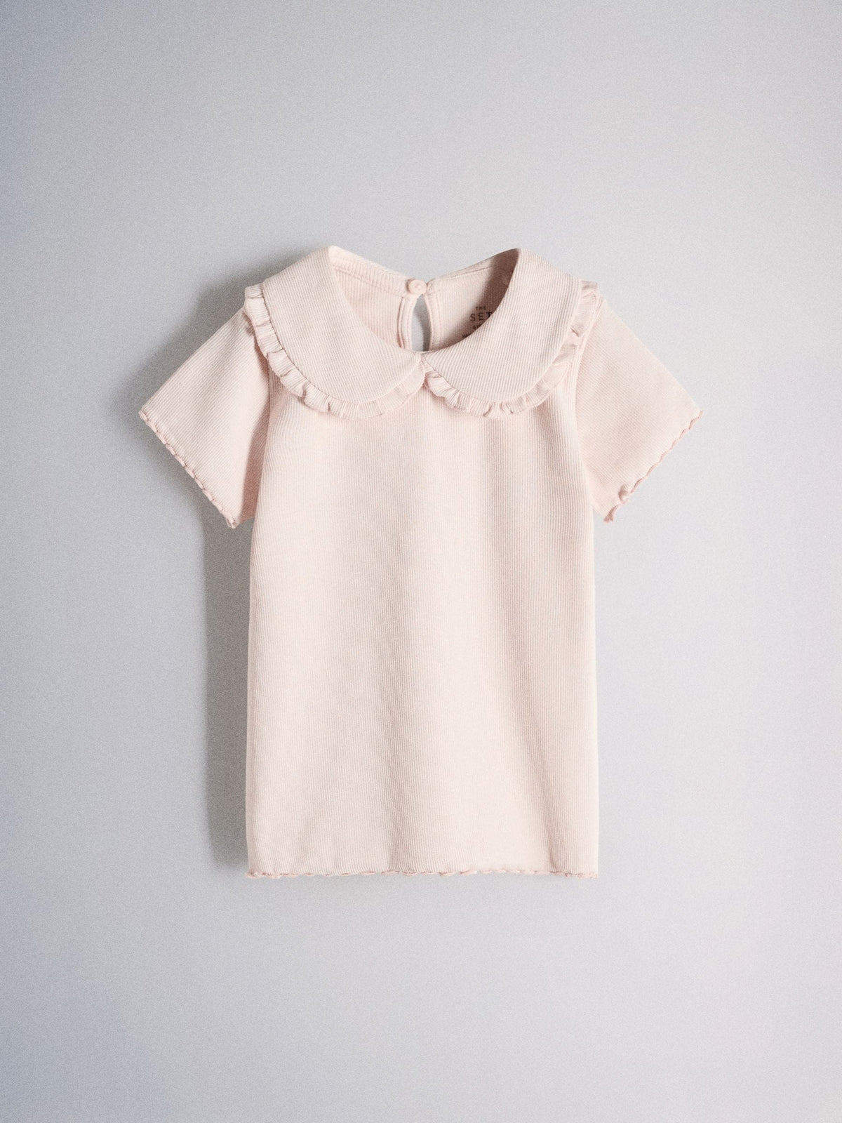 Dsiney Kidz - The Set 4 Pack Short Sleeve Rib Jersey Collared Tops Pink/Grey/Beige/White image 4