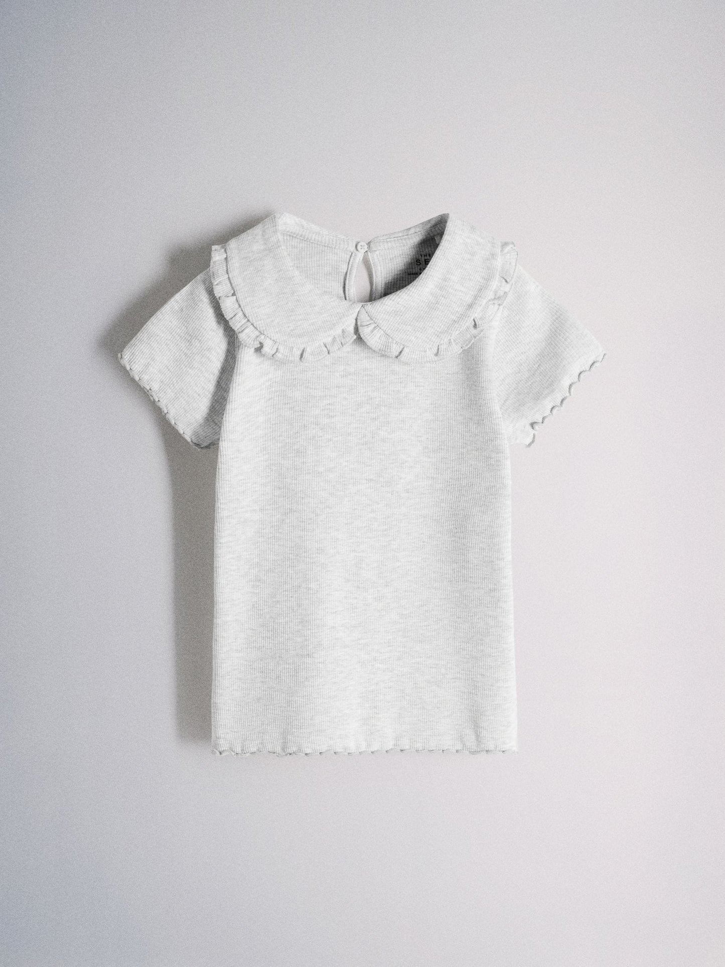 Dsiney Kidz - The Set 4 Pack Short Sleeve Rib Jersey Collared Tops Pink/Grey/Beige/White image 5