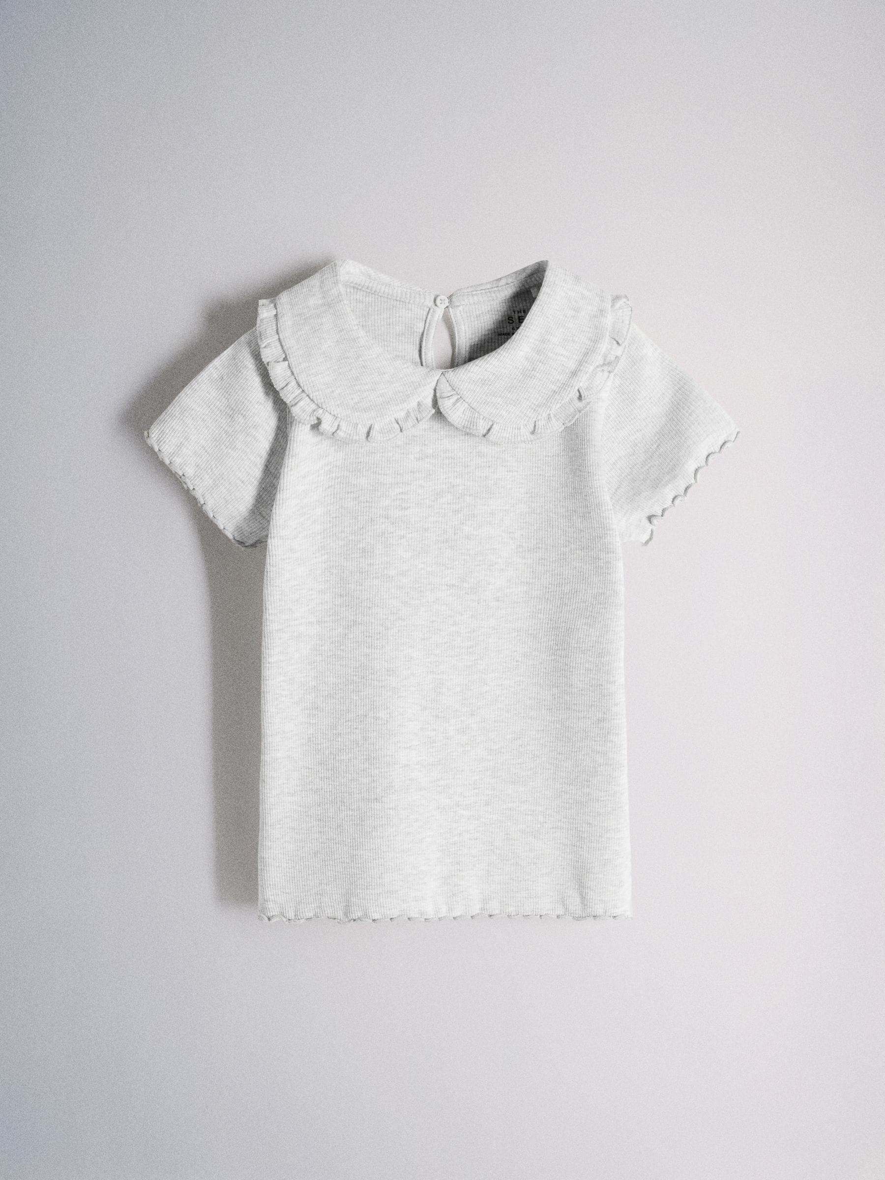Dsiney Kidz - The Set 4 Pack Short Sleeve Rib Jersey Collared Tops Pink/Grey/Beige/White image 5