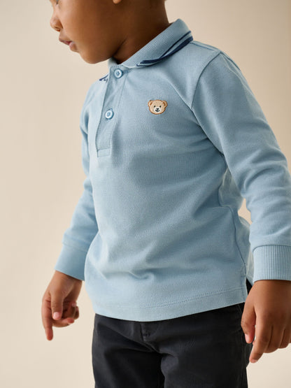 Dsiney Kidz - Light Blue Long Sleeve Polo Shirt (3mths-7yrs) image 4
