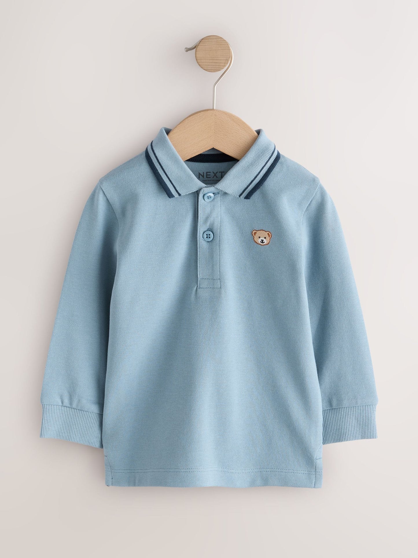 Dsiney Kidz - Light Blue Long Sleeve Polo Shirt (3mths-7yrs) image 5