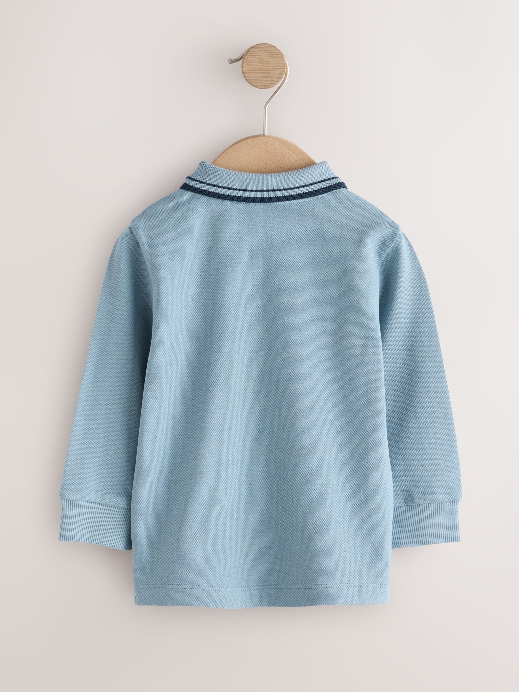 Dsiney Kidz - Light Blue Long Sleeve Polo Shirt (3mths-7yrs) image 6