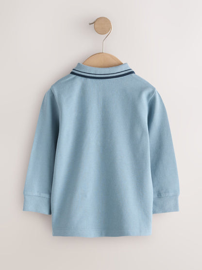 Dsiney Kidz - Light Blue Long Sleeve Polo Shirt (3mths-7yrs) image 6