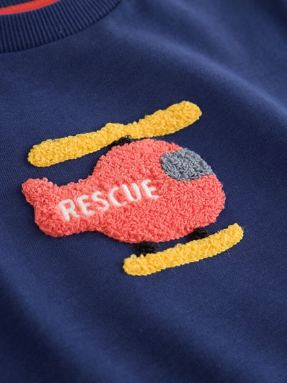 Dsiney Kidz - Multi Bright Transport Long Sleeve Applique T-Shirts 3 Pack (3mths-7yrs) image 7