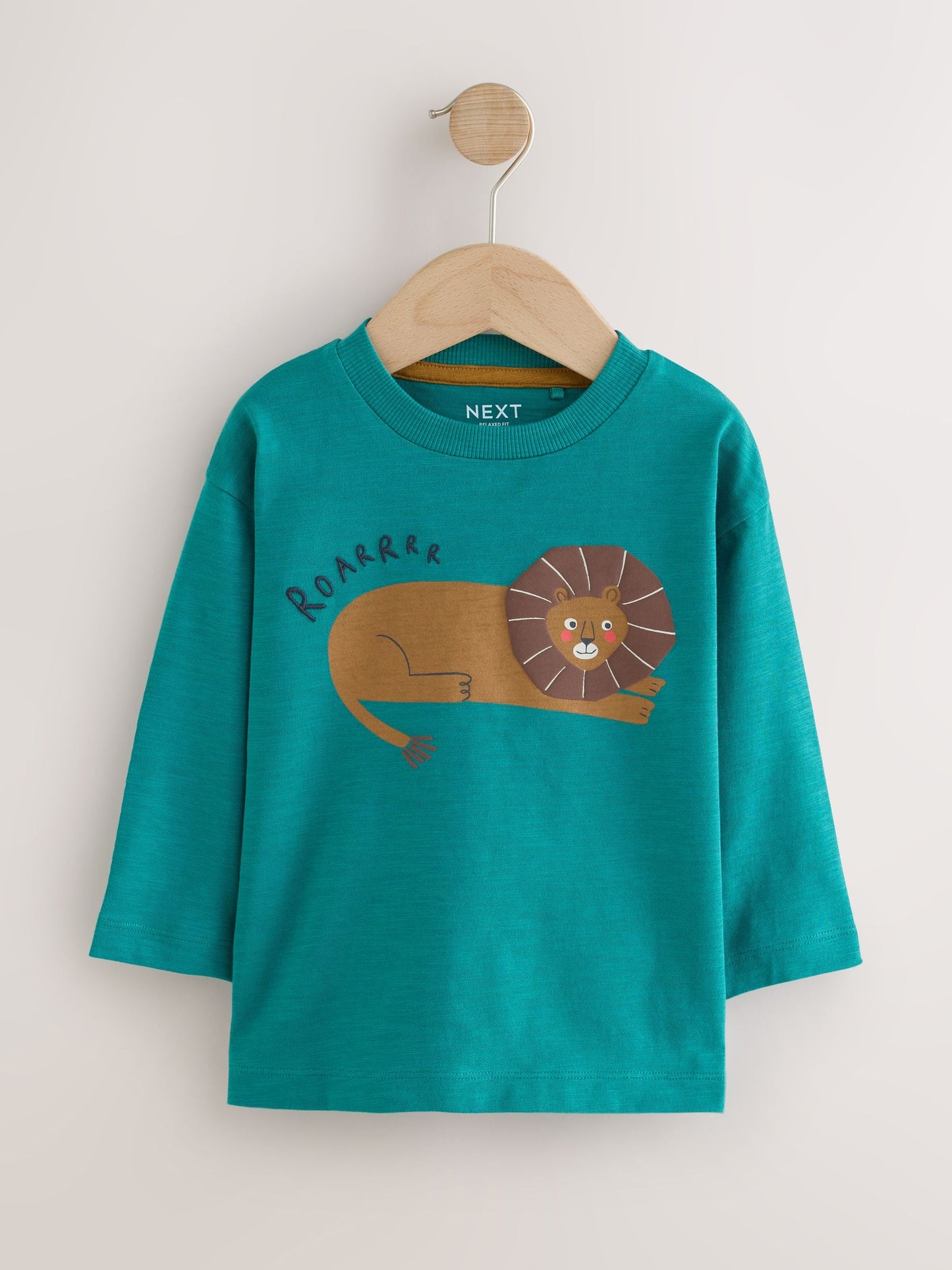 Dsiney Kidz - Green/Blue Animal Long Sleeve Graphic T-Shirts 3 Pack (3mths-7yrs) image 5