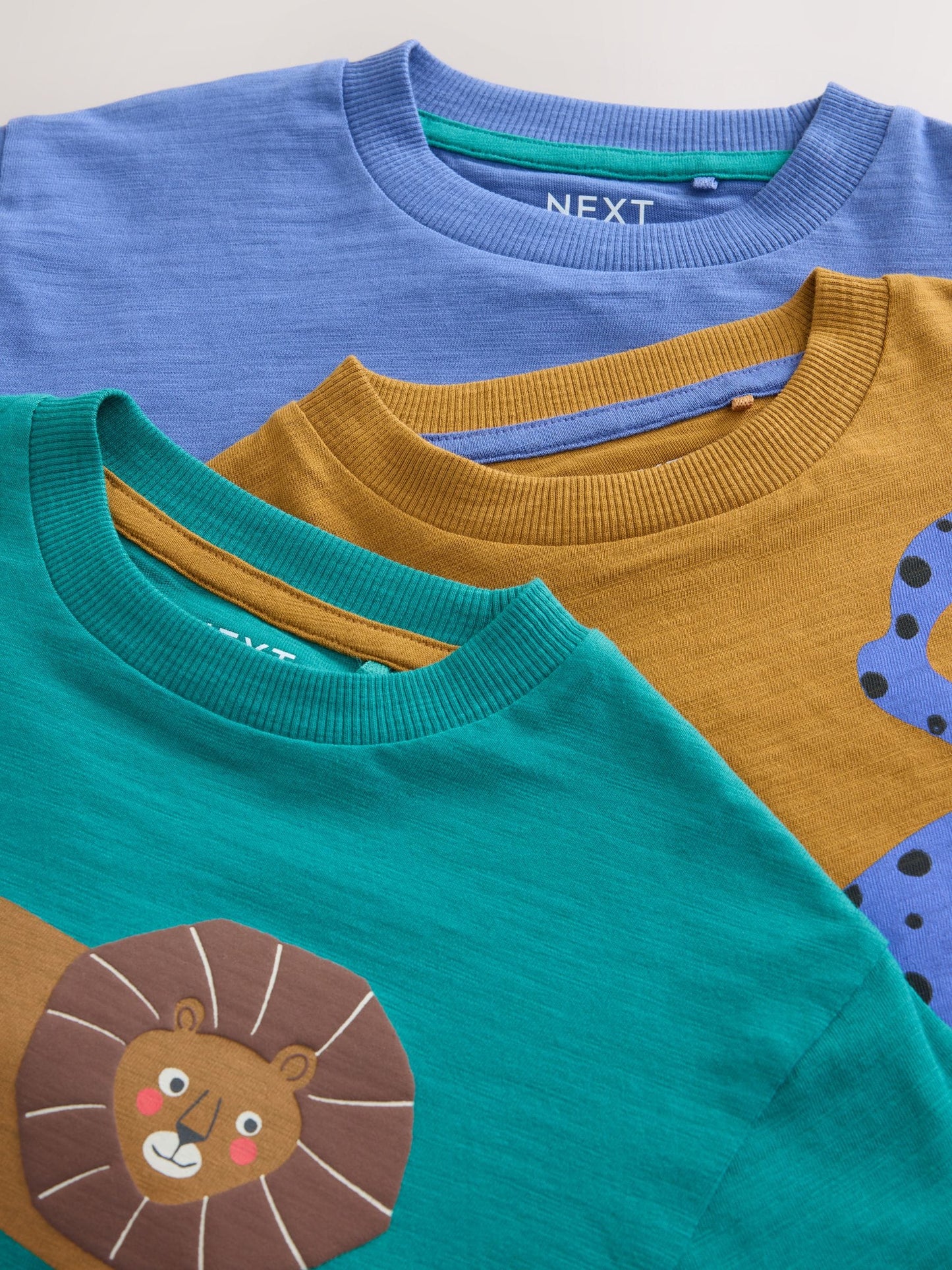 Dsiney Kidz - Green/Blue Animal Long Sleeve Graphic T-Shirts 3 Pack (3mths-7yrs) image 6
