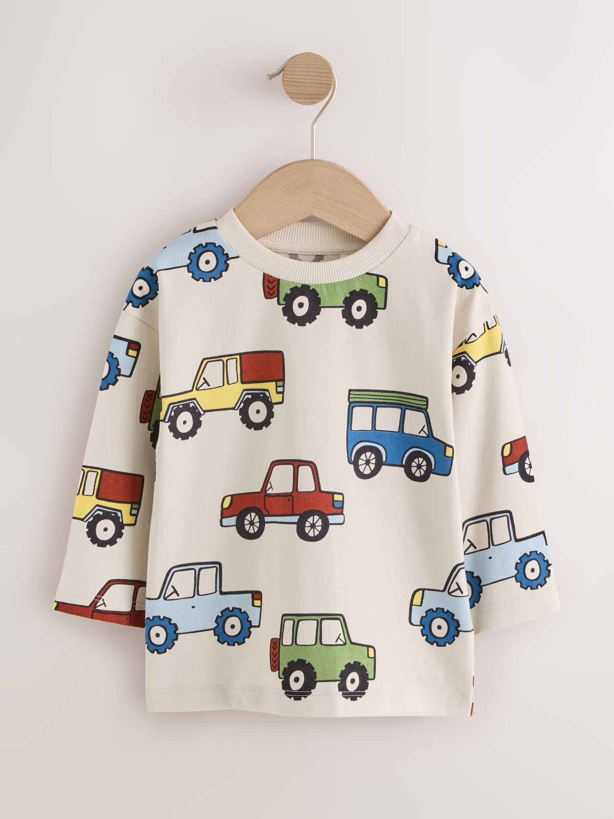 Dsiney Kidz - Blue Stripe Car Long Sleeve Graphic T-Shirts 3 Pack (3mths-7yrs) image 2