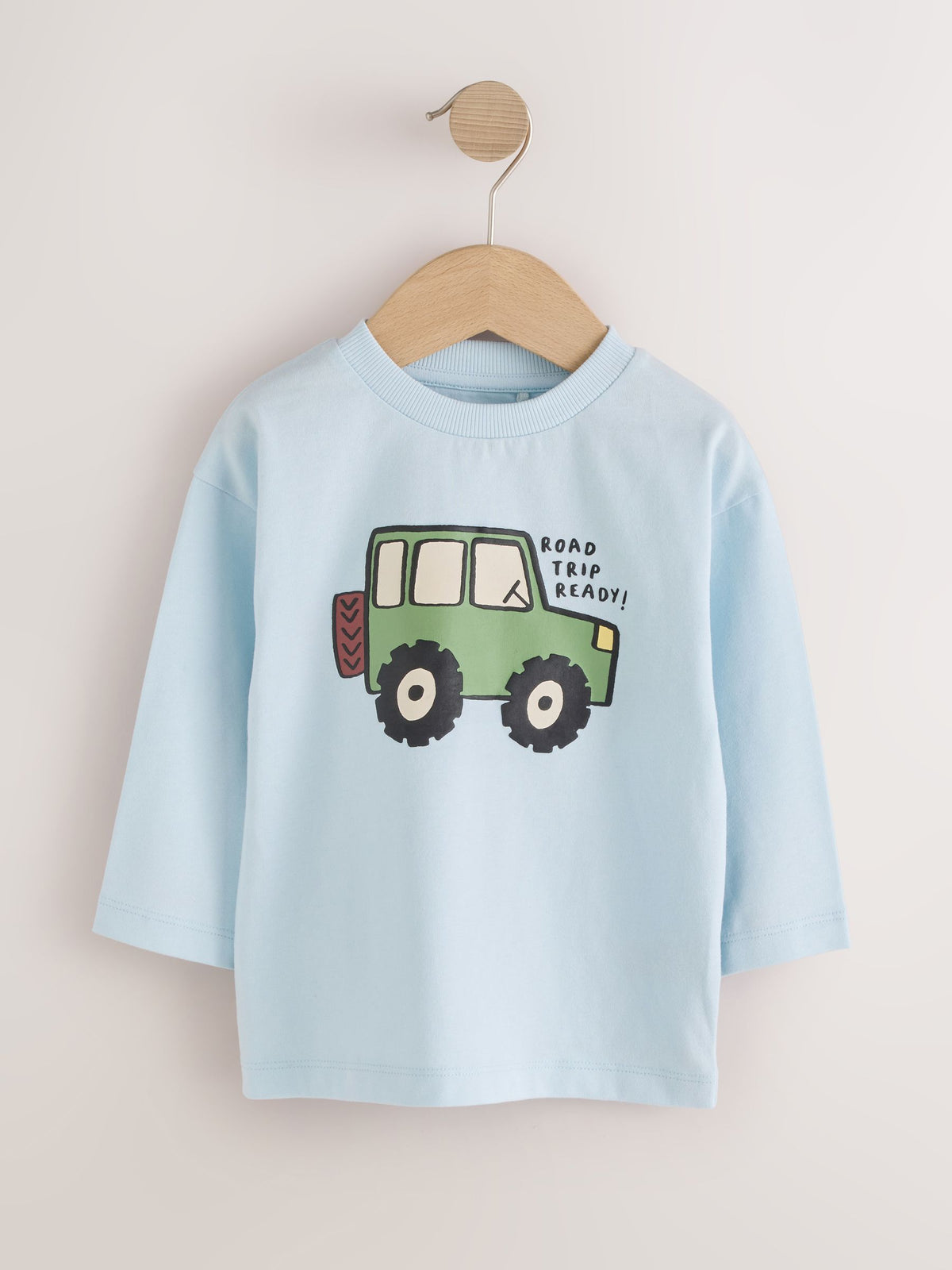 Dsiney Kidz - Blue Stripe Car Long Sleeve Graphic T-Shirts 3 Pack (3mths-7yrs) image 4