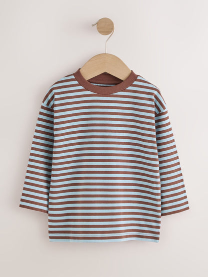 Dsiney Kidz - Blue Stripe Car Long Sleeve Graphic T-Shirts 3 Pack (3mths-7yrs) image 5