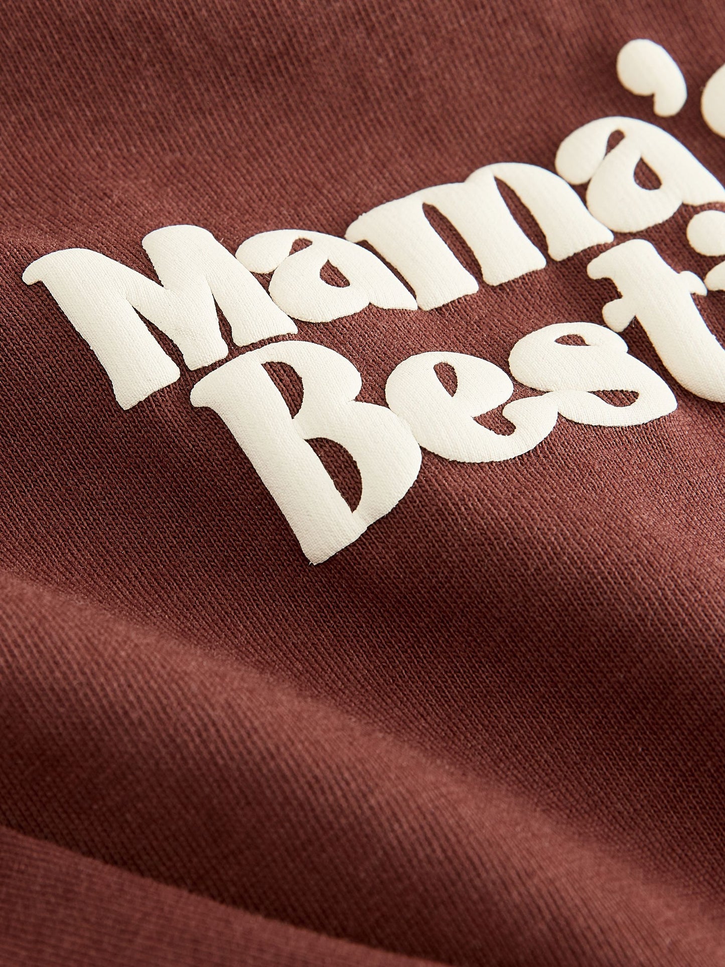 Dsiney Kidz - Chocolate Brown Mama's Bestie Slogan Long Sleeve Small Graphic Printed T-Shirt (3mths-7yrs) image 4