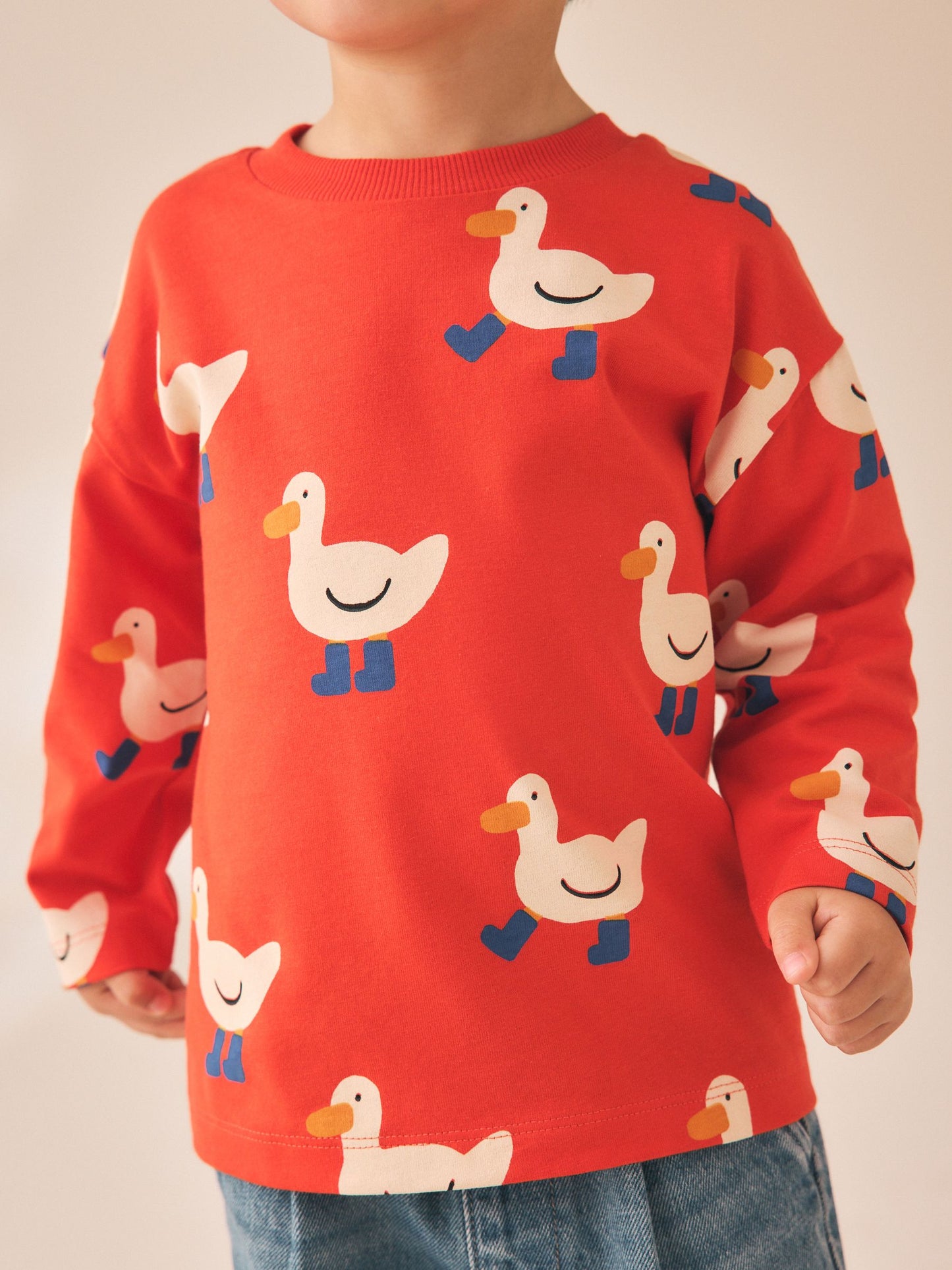 Dsiney Kidz - Red Duck Long Sleeve All Over Print T-Shirt (3mths-7yrs) image 4