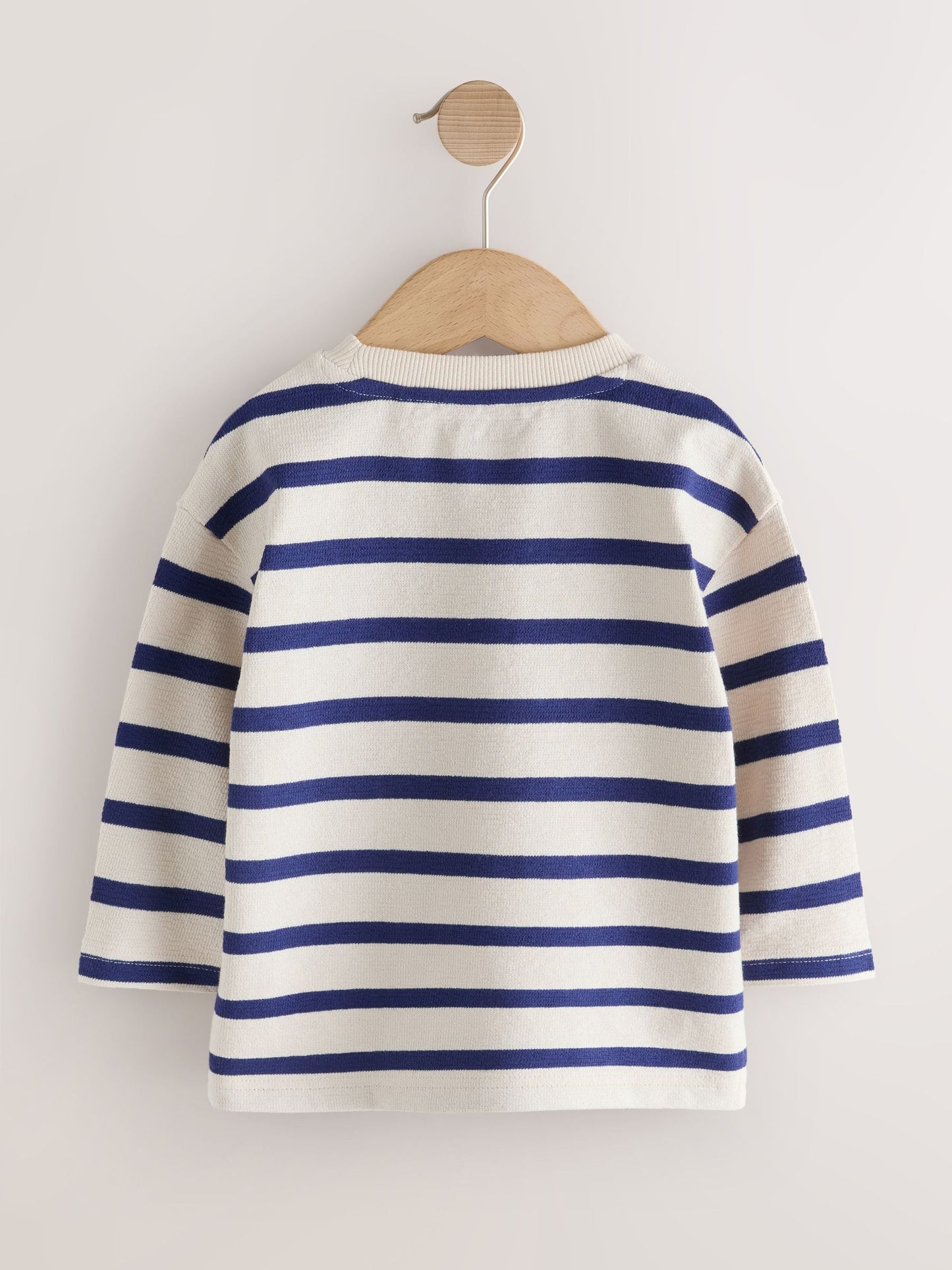 Dsiney Kidz - Cream/Navy Stripe Farm Embroidery Long Sleeve Appliqué T-Shirt (3mths-7yrs) image 6