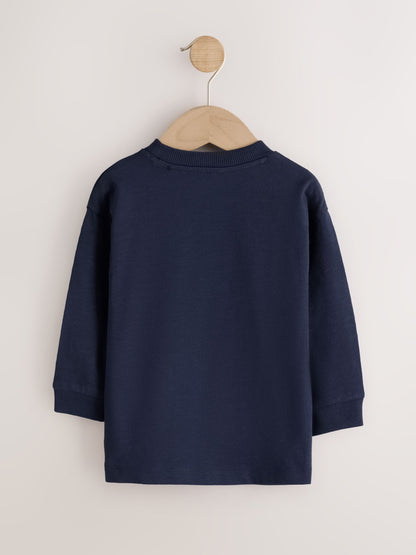 Dsiney Kidz - Dark Navy Safari Animal Long Sleeve Appliqué T-Shirt (3mths-7yrs) image 6