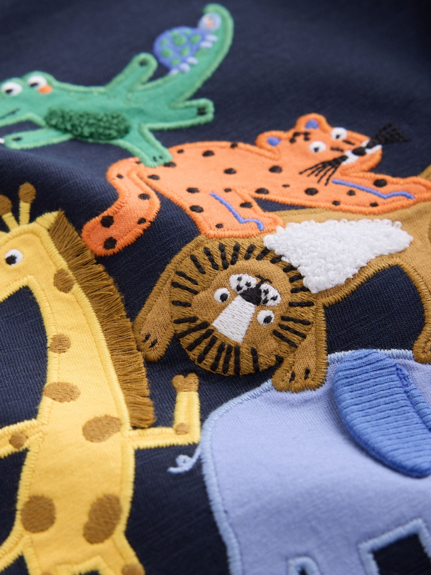 Dsiney Kidz - Dark Navy Safari Animal Long Sleeve Appliqué T-Shirt (3mths-7yrs) image 7