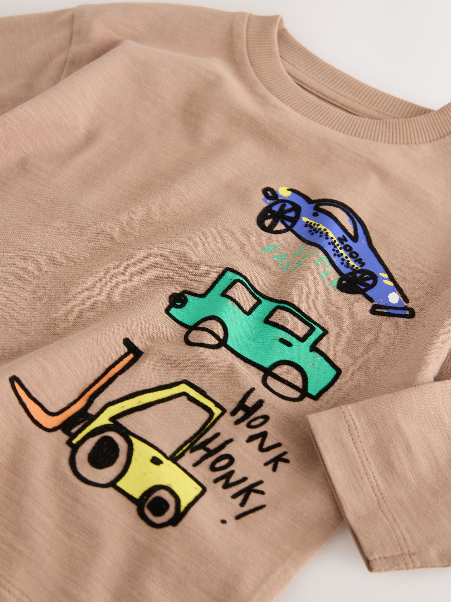 Brown Transport Long Sleeve Back Graphic T-Shirt (3mths-7yrs) image 8