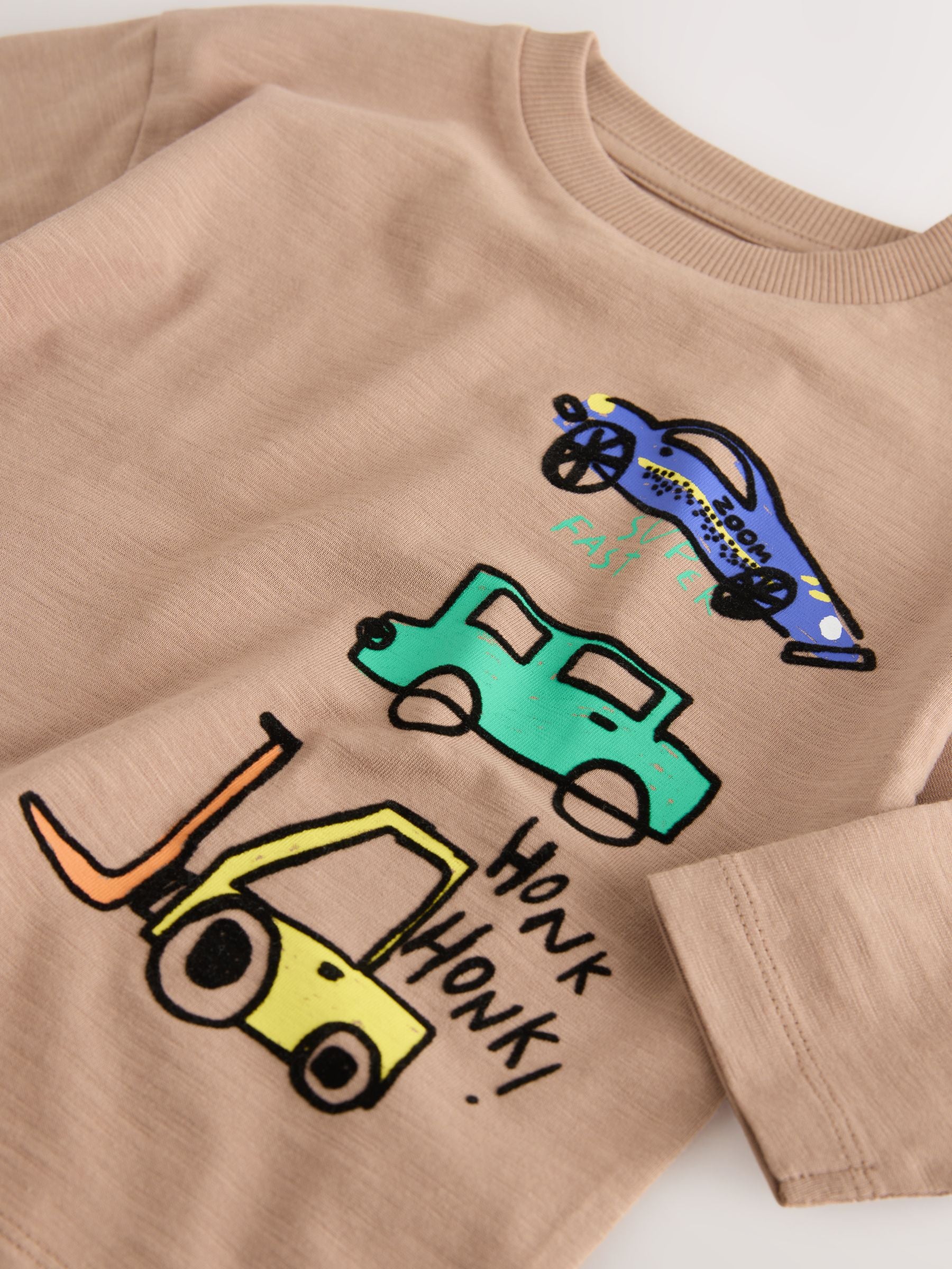 Dsiney Kidz - Brown Transport Long Sleeve Back Graphic T-Shirt (3mths-10yrs) image 8