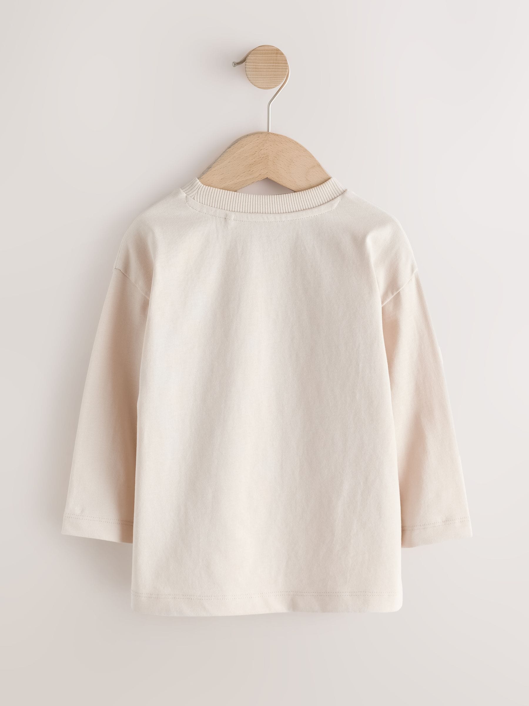 Dsiney Kidz - Neutral Bear Long Sleeve Embroidered T-Shirt (3mths-7yrs) image 6
