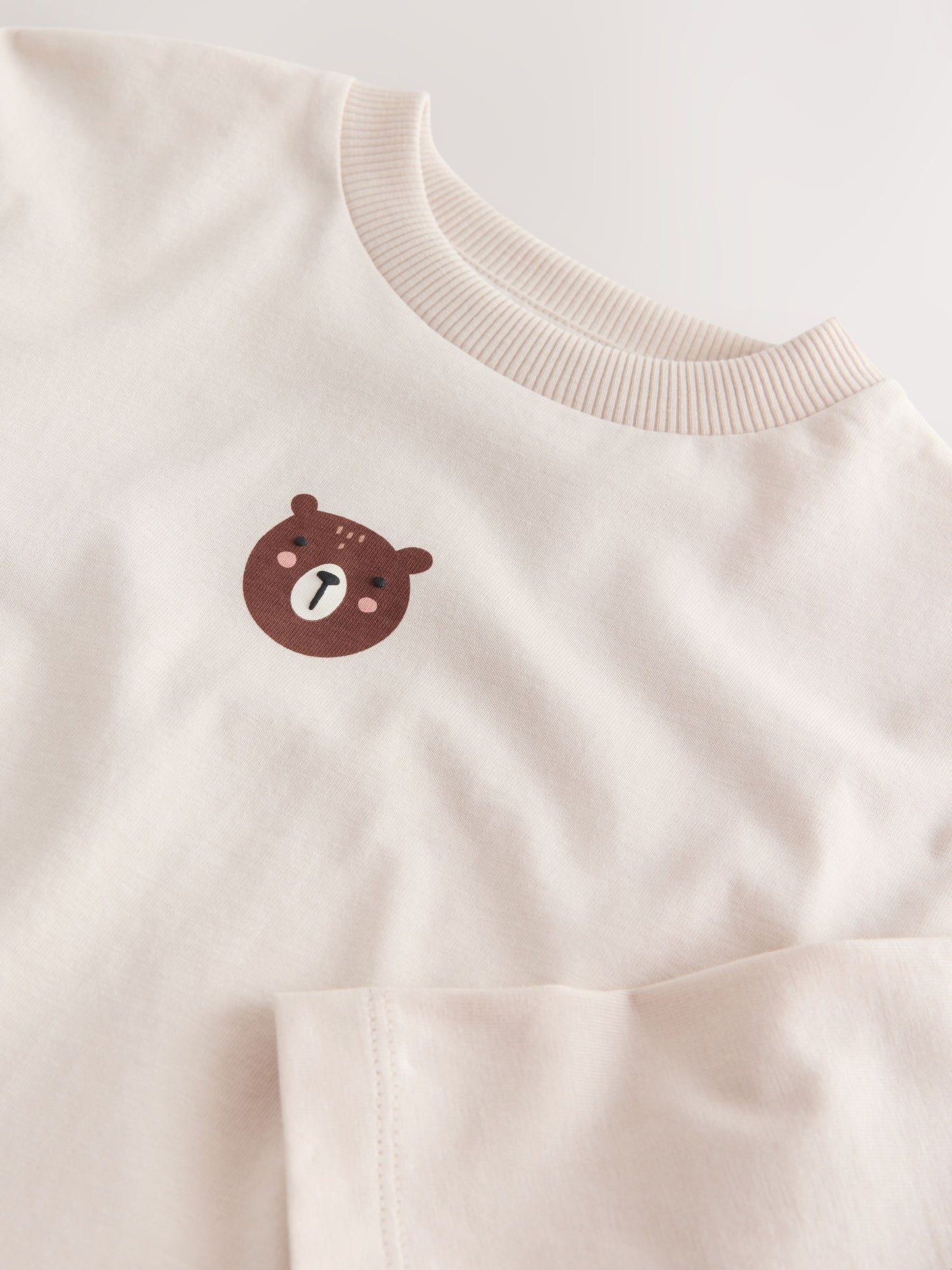 Dsiney Kidz - Neutral Bear Long Sleeve Embroidered T-Shirt (3mths-7yrs) image 8