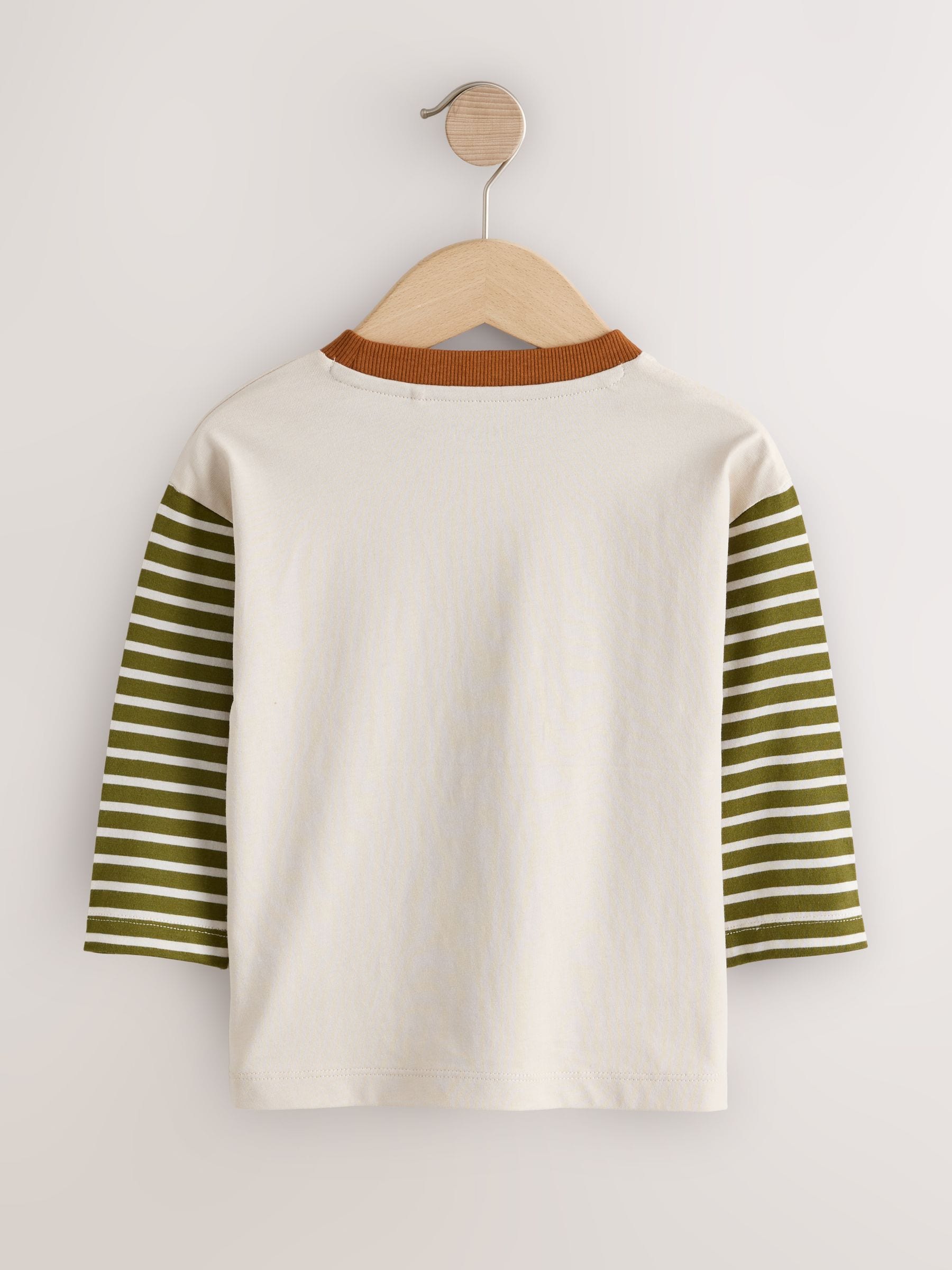 Dsiney Kidz - Neutral Wild Bunch Animal Stripe Long Sleeve Graphic T-Shirt (3mths-7yrs) image 6