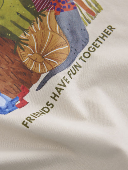 Dsiney Kidz - Neutral Wild Bunch Animal Stripe Long Sleeve Graphic T-Shirt (3mths-7yrs) image 8