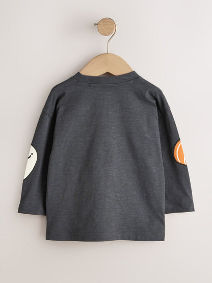 Dsiney Kidz - Charcoal Grey Halloween Character Long Sleeve Back Graphic T-Shirt (3mths-7yrs) image 6