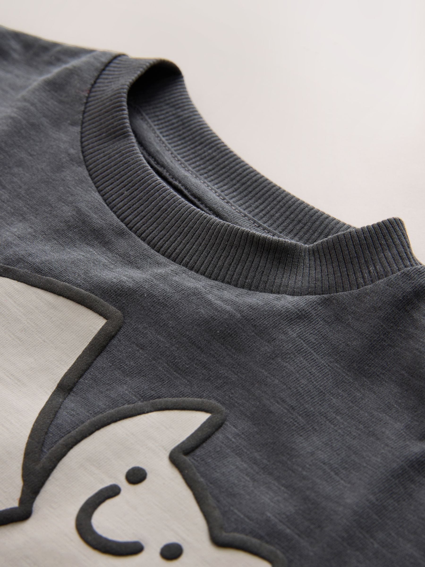 Dsiney Kidz - Charcoal Grey Halloween Character Long Sleeve Back Graphic T-Shirt (3mths-7yrs) image 7