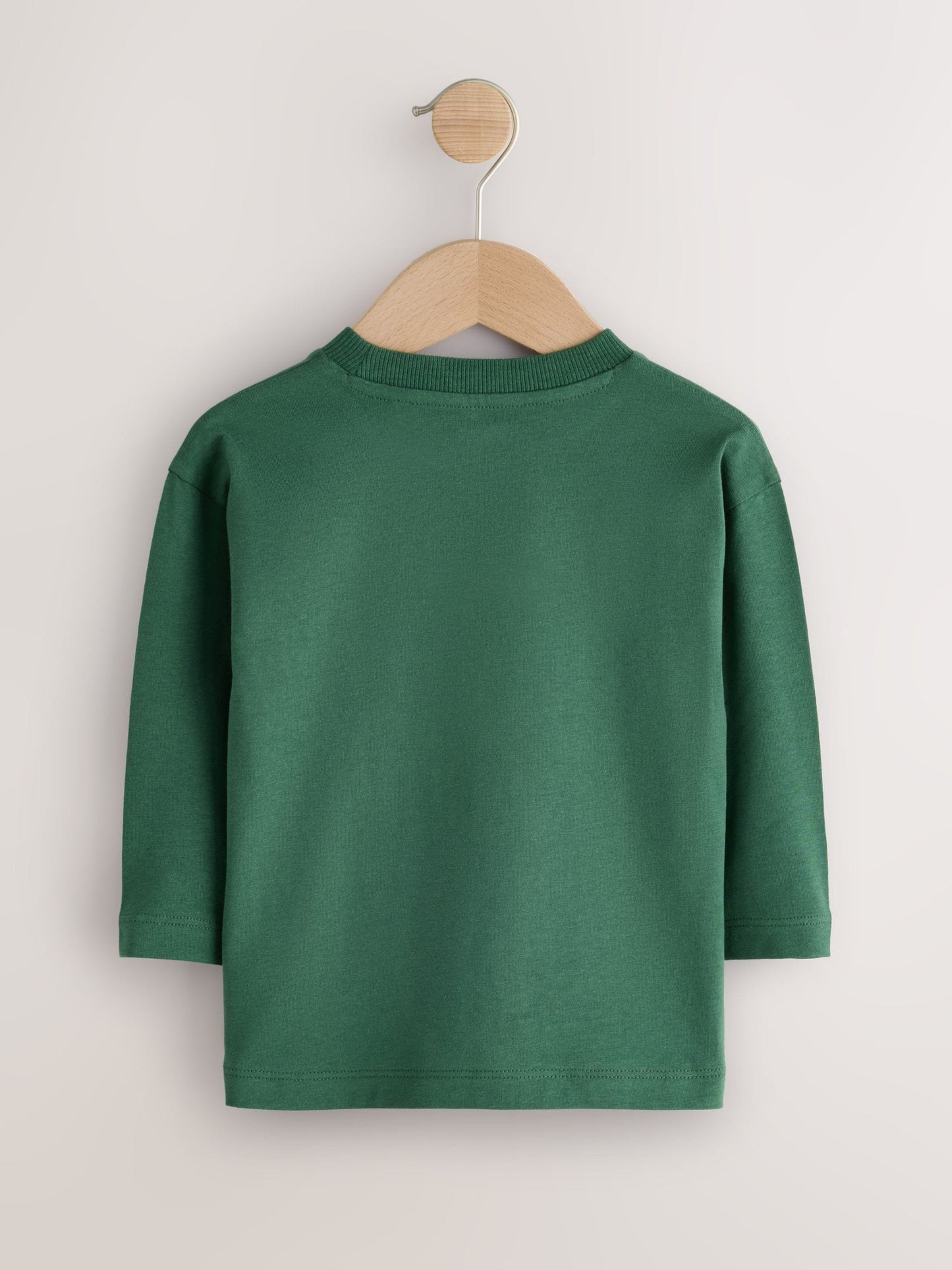 Dsiney Kidz - Bottle Green Racecar Long Sleeve Embroidered T-Shirt (3mths-7yrs) image 2
