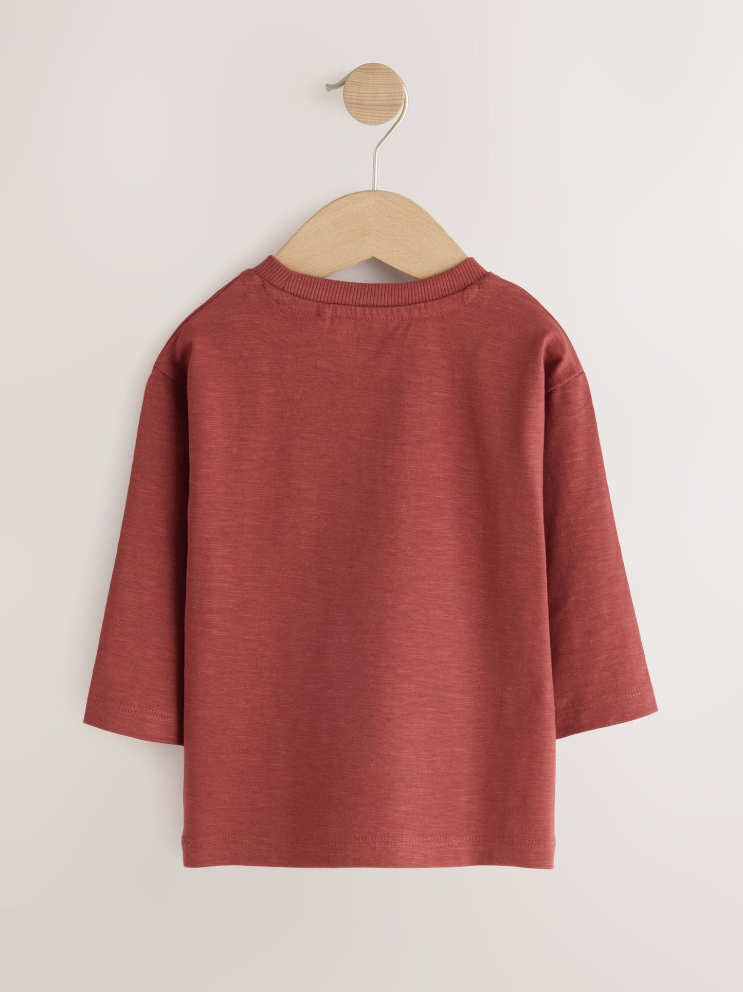 Dsiney Kidz - Berry Red Duck Long Sleeve Embroidered T-Shirt (3mths-7yrs) image 2