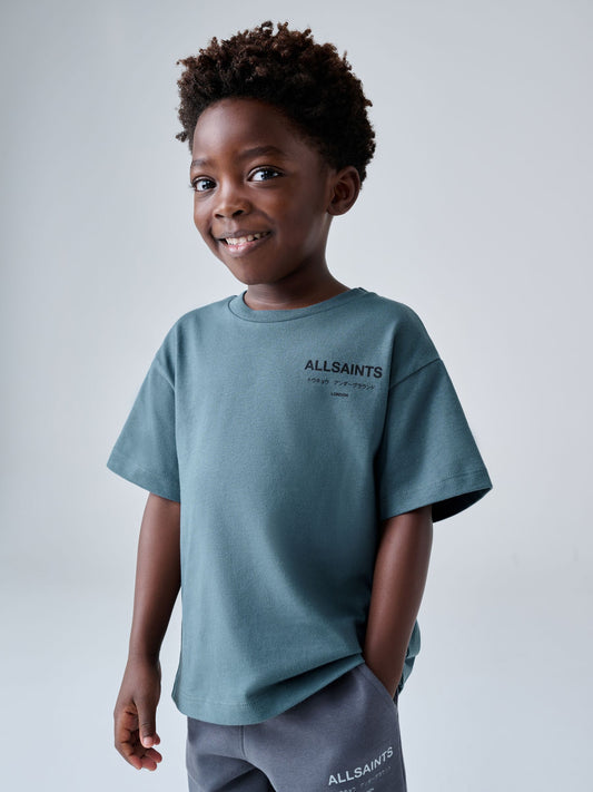 smALLSAINTS Mid Blue Younger Oversized Underground Crew Neck T-Shirt image 1