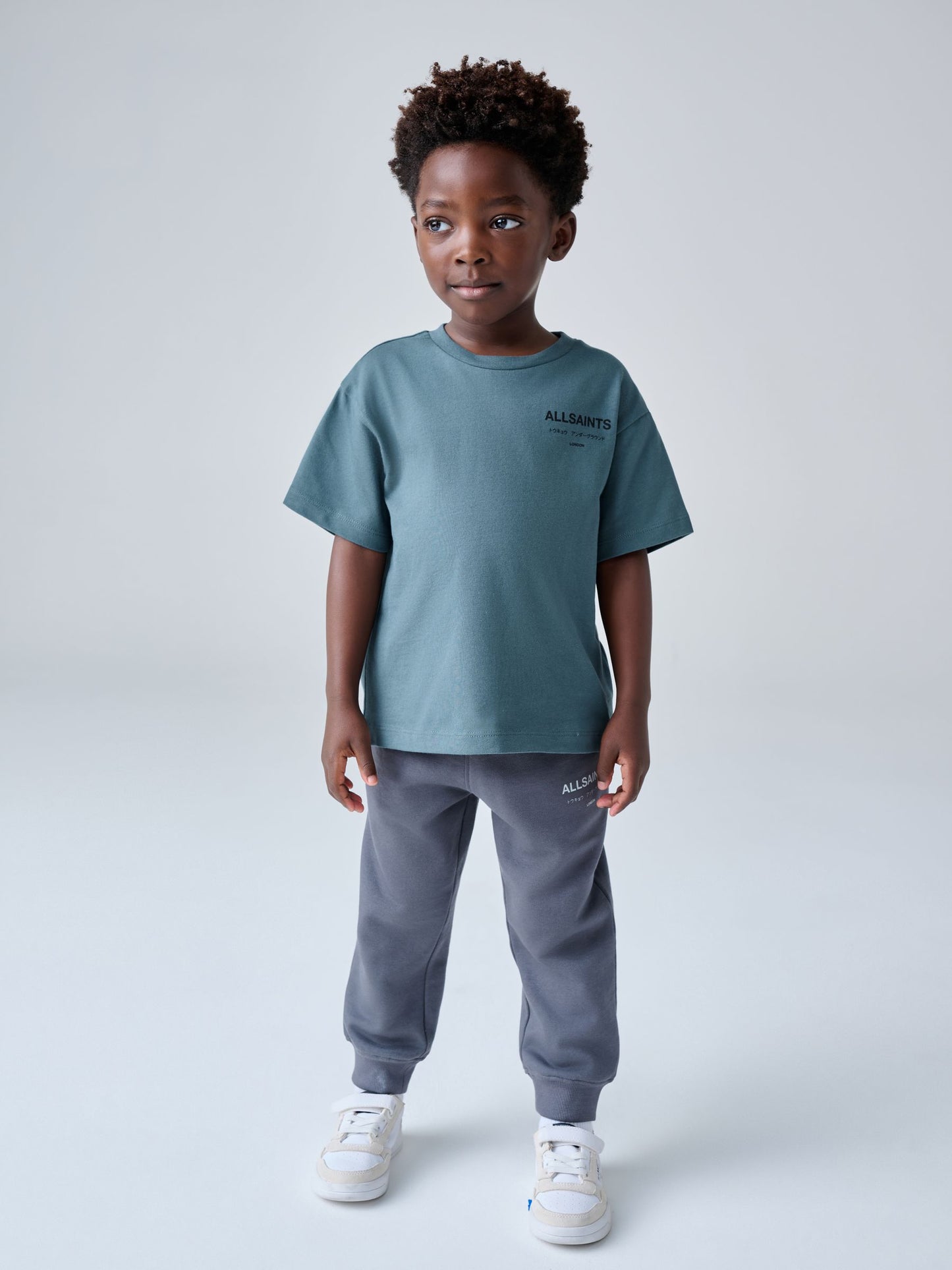 smALLSAINTS Mid Blue Younger Oversized Underground Crew Neck T-Shirt image 4