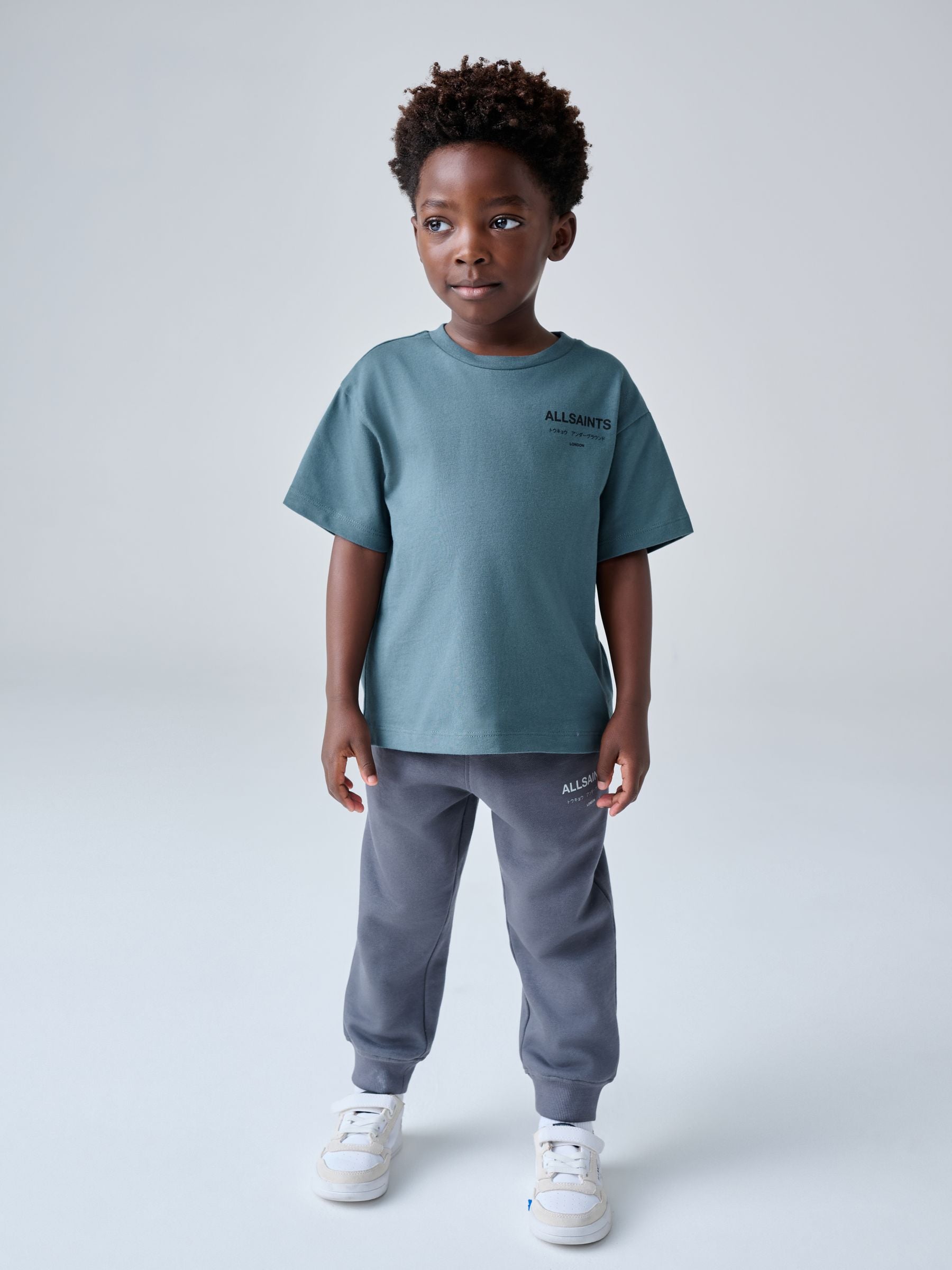 smALLSAINTS Mid Blue Younger Oversized Underground Crew Neck T-Shirt image 4