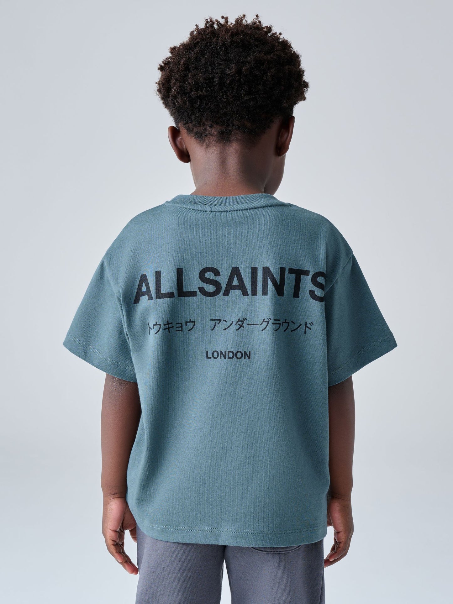 smALLSAINTS Mid Blue Younger Oversized Underground Crew Neck T-Shirt image 5