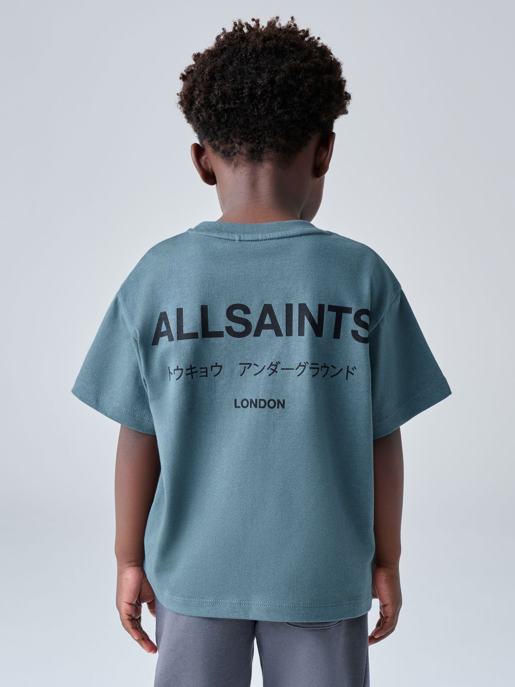 smALLSAINTS Mid Blue Younger Oversized Underground Crew Neck T-Shirt image 5